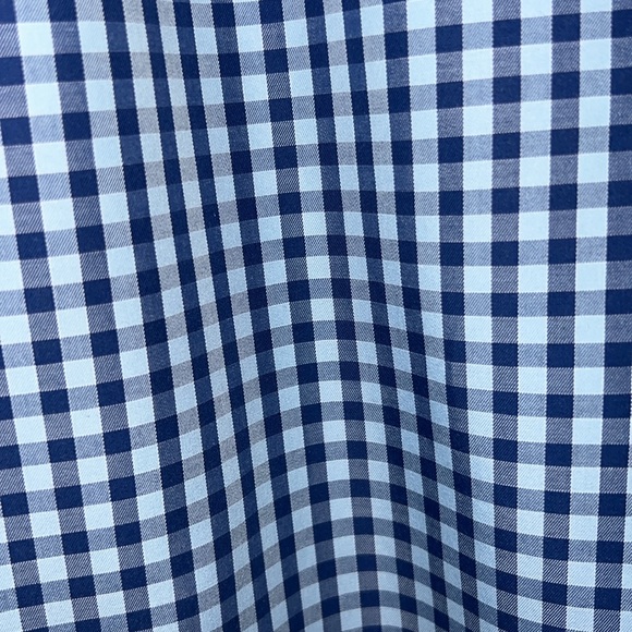 Peter Millar Blue Check Dress Shirt-Like New - Picture 3 of 4